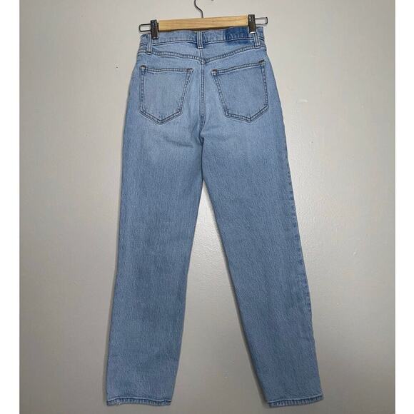 Abercrombie & Fitch Ankle Straight Ultra High Rise Jeans Light Destroy Size 25 - Picture 7 of 8